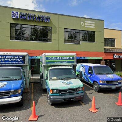 Thumbnail image of the front of a dentist office practice with the name Pacific Family Dentistry which is located in Beaverton, OR