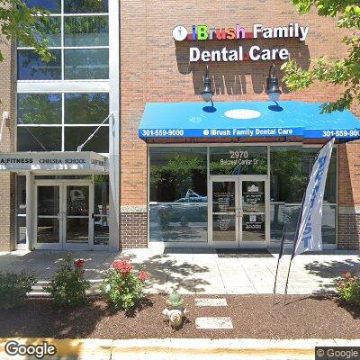 Thumbnail image of the front of a dentist office practice with the name Ibrush Family Dental Care which is located in Hyattsville, MD