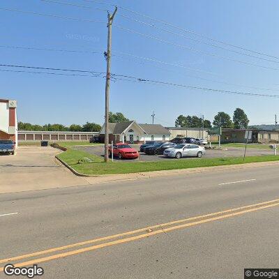 Thumbnail image of the front of a dentist office practice with the name Hagerty Family Dentist which is located in Russellville, AR