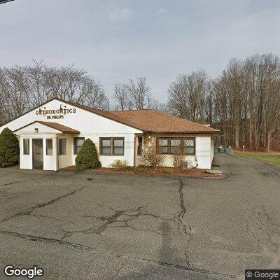 Thumbnail image of the front of a dentist office practice with the name Phillips & Lambert which is located in New Milford, CT