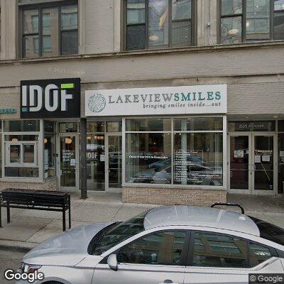 Thumbnail image of the front of a dentist office practice with the name Lakeview Smiles which is located in Chicago, IL