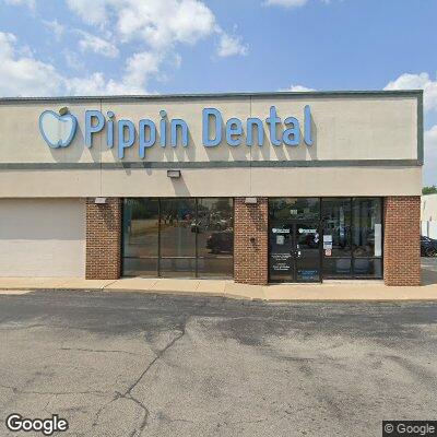 Thumbnail image of the front of a dentist office practice with the name Pippin Dental which is located in Evansville, IN