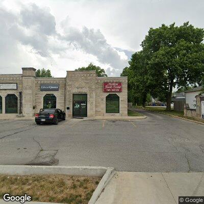 Thumbnail image of the front of a dentist office practice with the name Markland Family Dental which is located in Kokomo, IN