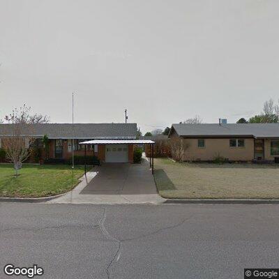 Thumbnail image of the front of a dentist office practice with the name Laverne Dental Center which is located in Laverne, OK