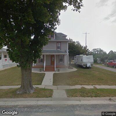 Thumbnail image of the front of a dentist office practice with the name Lowden Dental Associates which is located in Lowden, IA