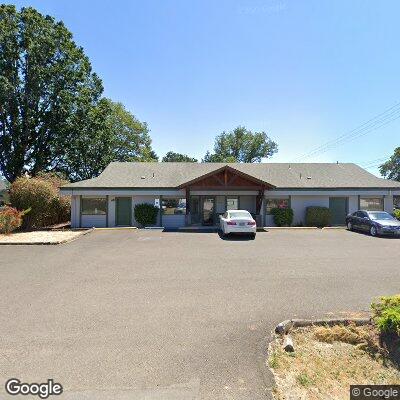 Thumbnail image of the front of a dentist office practice with the name Veneta Dental Building which is located in Veneta, OR