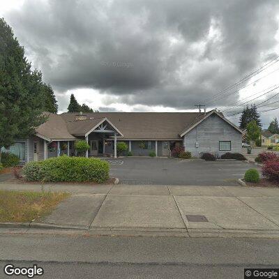 Thumbnail image of the front of a dentist office practice with the name Orting Dental Center which is located in Orting, WA