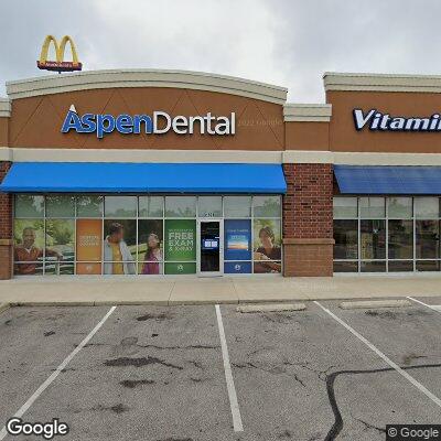 Thumbnail image of the front of a dentist office practice with the name Aspen Dental which is located in Columbus, OH