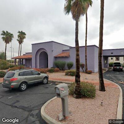 Thumbnail image of the front of a dentist office practice with the name Dental Care which is located in Mesa, AZ