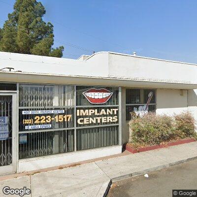 Thumbnail image of the front of a dentist office practice with the name Implant Centers which is located in Los Angeles, CA